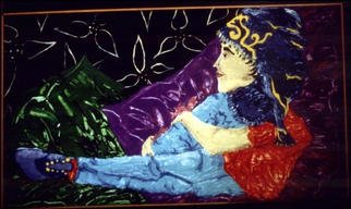 Stephanie Hayden; Man At Rest, 2002, Original Painting Acrylic, 42 x 24 inches. 