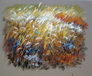 Adelio Bonacina; Trionfa L Estate, 2016, Original Painting Acrylic, 105 x 84 cm. Artwork description: 241 fiori, colore, vento, luce, colore...