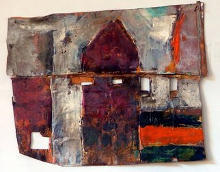 Aldo Bertolini; Schieke 1, 2010, Original Enameling, 20 x 30 cm. Artwork description: 241   Enamel on copper, based on Egon Schiele landscapes  ...