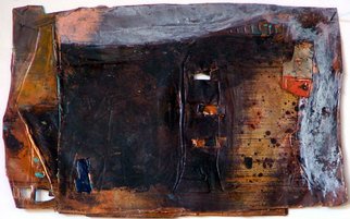 Aldo Bertolini; Schiele 3, 2010, Original Enameling, 20 x 30 cm. Artwork description: 241    Enamel on copper, based on Egon Schiele landscapes   ...