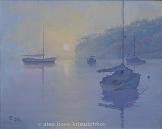 Alex Hook Krioutchkov, 'Marina 18', 2007, original Painting Oil, 73 x 60  x 2 cm. Artwork description: 2793 seascape, sea, marina, boats, ships, realism, Mallorca, barcos...