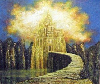 Alexandr Ivanov; Castle Of Dreams, 2015, Original Painting Oil, 55 x 40 cm. Artwork description: 241      fantastic landscape        ...