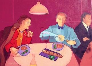 Alice Murdoch, 'Early Birds', 2000, original Painting Oil, 30 x 36  x 2 inches. Artwork description: 1911 Couple out for dinner...