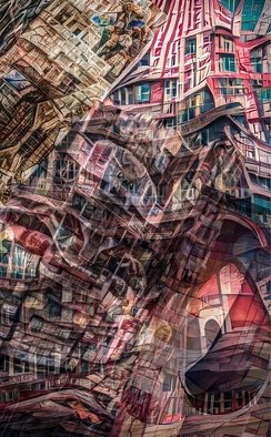 Madalina  Bita; Empire State Of Mind, 2021, Original Digital Art, 23 x 33 inches. Artwork description: 241 ARCHITECTURE, BUILDINGS, MINDSCAPES, ILLUSTRATION, EMPIRE OF MIND, CONSTRUCTIONS, CITY, EMPIRE...
