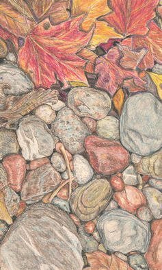 Andree Lisette Herz, 'Riverrocks', 2003, original Drawing Other, 19 x 21  inches. 