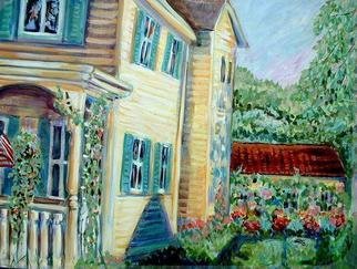 Andree Lisette Herz, 'Yellow Hose', 2003, original Painting Acrylic, 40 x 30  x 3 inches. Artwork description: 2703 Historical house in Allentown N. J. ...