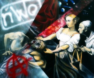 Andrei Moga; Judith, 2013, Original Painting Oil, 127 x 87 cm. Artwork description: 241 Judith beheading Holofernes...
