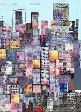 Andrew Mercer; Metropolis , 2008, Original Printmaking Giclee, 33 x 24 inches. Artwork description: 241   A work based on the urban landscape. Different sizes available, also available printed on canvas. This is the signed version of the print sold at iconic retailer Habitat in the UK.          ...