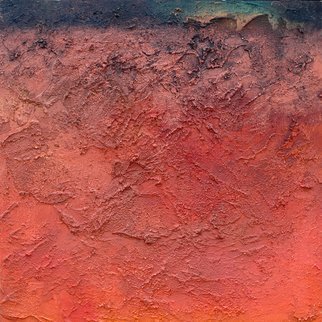 Anne Schwartz; Inferno 126, 2009, Original Painting Oil, 22 x 22 inches. Artwork description: 241 Small, texture, red, black, mysterious, oil, ...