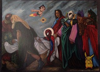 Antonio Vitale; The Covenant, 2015, Original Painting Acrylic, 90 x 66 cm. Artwork description: 241    Acrylic and oil, canvas on masoniteStyle Pop Surrealism