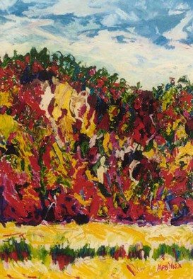 Mary Hatch; Carson National Forest, 2016, Original Painting Acrylic, 30 x 40 inches. Artwork description: 241 Part of the New Mexico Series. Painting of the Carson National Forest. Brilliant colors, inspired by the mountains in the area. ...