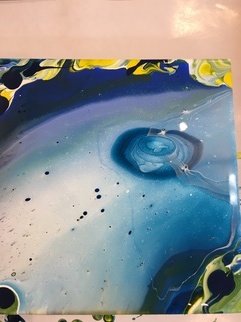 Susan Bell; Universe, 2020, Original Painting Acrylic, 6 x 6 inches. Artwork description: 241 This is an acrylic pour and as you may know there is no use of control or outcome...