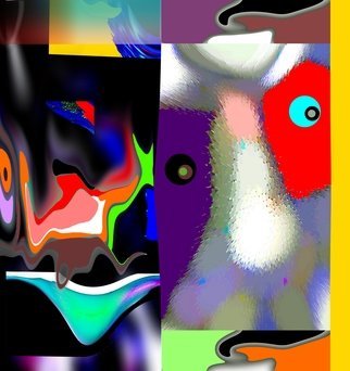 Gilberto Jose  Alexander Moreno; Exotica, 2017, Original Digital Painting, 40 x 50 inches. Artwork description: 241 Abstract Expressionist Techno New Media Digital Print Painting...