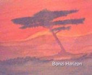 Calhoun Dale; Bonzi Harizon, 2014, Original Watercolor, 0.9 x  inches. Artwork description: 241  Bonzi Harizon is water color added gold fish in a pond for artistic license, ...