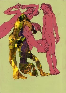 Vorona Ecaterina; Diferent Vision, 2019, Original Painting Acrylic, 29 x 39 cm. Artwork description: 241 nudeartwomenlovemodernabstractfriend...