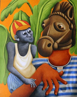 Abbas Batliwala; Mujhse Dosti Karoge , 2012, Original Painting Oil, 20 x 28 inches. 