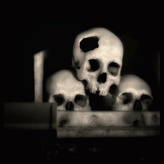 Augusto De Luca; Skull 1 - By Augusto De Luca, 2017, Original Photography Black and White, 1.1 x 1.1 inches. Artwork description: 241 Skull 1 - by Augusto De Luca. ...
