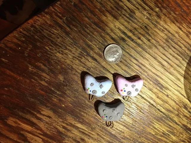 Brionna  Randles; Xbox Controller Charms, 2019, Original Sculpture Clay, 1 x 1 inches. Artwork description: 241 I have made charms for necklaces or a bracelet that involves gaming or other charm interest out of clay. ...