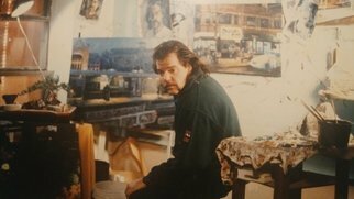 John Threadgill; Studio 1997, 1997, Original Mixed Media, 1.1 x 1.1 inches. Artwork description: 241 My studio...