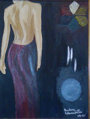 Barbara Calascibetta Di S. Nicol E Calascibetta; Woman, 2005, Original Painting Oil, 35 x 50 cm. 