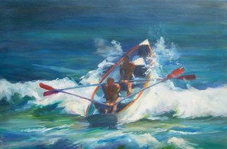Susan Barnes, 'Through the Breakers', 2008, original Painting Oil, 30 x 20  inches. 