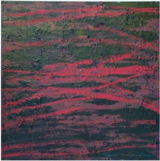 Barry Pogorel; Night Sea, 2013, Original Mixed Media, 36 x 36 inches. Artwork description: 241  oil paint and oil stick on canvas     ...