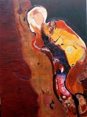 Becky Soria, 'Falling', 2009, original Painting Acrylic, 36 x 48  x 2 inches. Artwork description: 3099 From the series Body Talk- El Lenguaje del cuerpo...
