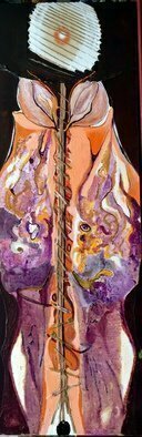 Becky Soria, 'Goddess Rising', 2016, original Mixed Media, 20 x 60  x 2 inches. Artwork description: 2307  From the series Landscapes of The Goddess within...