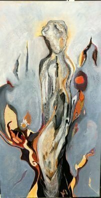 Becky Soria, 'Aura Gracilis', 2020, original Painting Acrylic, 20 x 37  x 2 inches. Artwork description: 1911 from the collection of Muses and Goddesses...