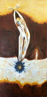Becky Soria, 'Corona', 2020, original Painting Acrylic, 40.7 x 20  inches. Artwork description: 1911 from the collection  Consequential Journeys ...