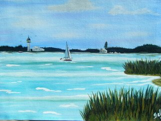 Isabella Mccartney; Just A Day Off, 2010, Original Painting Acrylic, 12 x 16 inches. Artwork description: 241  Sailboats, Lighthouse   ...