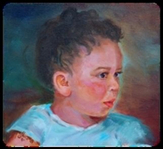 Beverly Dudley; Caleb  Little Boy Blue, 2016, Original Painting Oil, 12 x 9 inches. Artwork description: 241  Caleb R. DudleyEighteen months he is already interested in anything musical.I am sure we will literally hear more from Caleb as he matures into a musically talented young man. ...