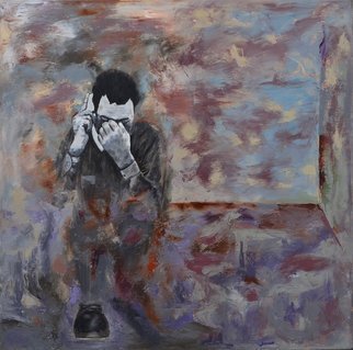 Igor Bezrodnov; Last Talk, 2019, Original Painting Oil, 70 x 70 cm. Artwork description: 241 contemporaryexpressionism...
