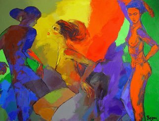 Oleg Bezyuk; Its More Than I Can Stand, 2004, Original Painting Oil, 120 x 90 cm. Artwork description: 241    oil, canvas, semi- abstract, abstract, figurative  ...