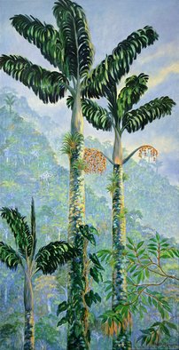 Blanca Moreno; Palma De Tagua, 2019, Original Painting Oil, 80 x 160 inches. Artwork description: 241 The tagua palm tree endemic species of thelost city a high montain peak near the caribean in the north part of south America. ...