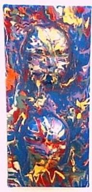 Bob Cauley; Silent Souls, 2005, Original Painting Oil, 12 x 26 inches. Artwork description: 241 This is an abstract oil on canvas.  It is gallery wrapped with painted sides.  There are no staples on the sides and it is ready to hang.                                                              ...