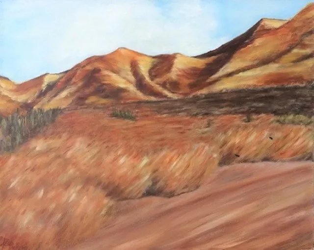 Elena Belkova; Nevada Landscape, 2005, Original Painting Oil, 20 x 16 inches. Artwork description: 241 This work has been created by impression passing through the land of Nevada. ...