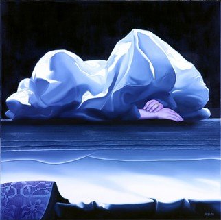 Carlos Dugos; Iceberg In The Bed, 2006, Original Painting Oil, 90 x 90 cm. 