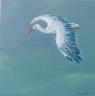Carlos Pereira Da Silva; Birds Series, 2010, Original Painting Acrylic, 30 x 30 cm. 