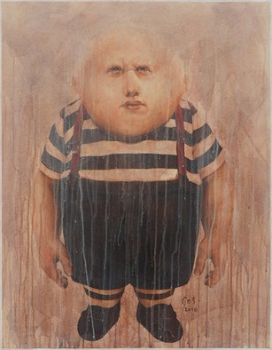 Catur S Kurniawan; Tweedledee, 2010, Original Painting Acrylic, 70 x 90 cm. Artwork description: 241 portraitsurrealismpopoartportraitrealism...