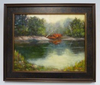 Dennis Chadra; Michigan Pond, 2011, Original Painting Oil, 20 x 16 inches. Artwork description: 241  Michigan Pond, Seascape, Oil, Canvas, Linen,              ...