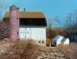 Dennis Chadra; Northern Illinois Barn, 2011, Original Painting Oil, 36 x 24 inches. Artwork description: 241  Northern Illinois, Barn, Landscape, Oil, Linen,                  ...