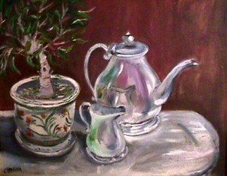 Charles Hanson; Tea And Bonsai, 2004, Original Painting Oil, 20 x 16 inches. 