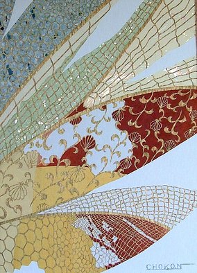 Choko Nakazono; MIYABI, 2011, Original Mixed Media, 297 x 421 mm. Artwork description: 241  pattern design traditional Japanpaper  ...