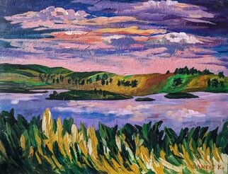 Krisztina Lantos; Bay Of Fundy Nova Scotia, 2009, Original Painting Acrylic, 20 x 16 inches. Artwork description: 241 The Bay of Fundy in the Canadian Maritimes is famous for its highest tide in the world and a lovely place for a vacation. ...
