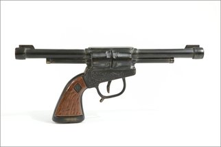 Seyo Cizmic; Civil War Gun, 1999, Original Sculpture Mixed, 10 x 5 inches. Artwork description: 241  Seyo Cizmic - Civil War Gun - Redesigned pistol replica   ...