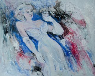 Caren Keyser, 'White Gloves', 2017, original Painting Acrylic, 20 x 16  x 0.1 cm. Artwork description: 3099 This exaggerated pose adds to the elegance of the gown and gloves. I was inspired by watching the inauguration and Melania s beautiful blue gloves. These aren t blue but they still have style. ...