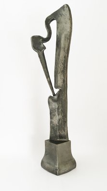 Claudio Bottero; Cova Sculpture, 2010, Original Sculpture Steel, 8 x 44 cm. Artwork description: 241 Abstract piece that represents a Heron with her nest. ...