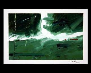 C. L. Smith; Green Field, 2005, Original Painting Acrylic, 10 x 8 inches. Artwork description: 241 Acrylic on Paper...