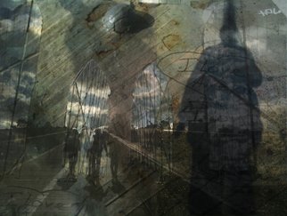 Constantine Cionca; Postcard BrooklynBridge, 2011, Original Digital Art, 17 x 15 inches. 